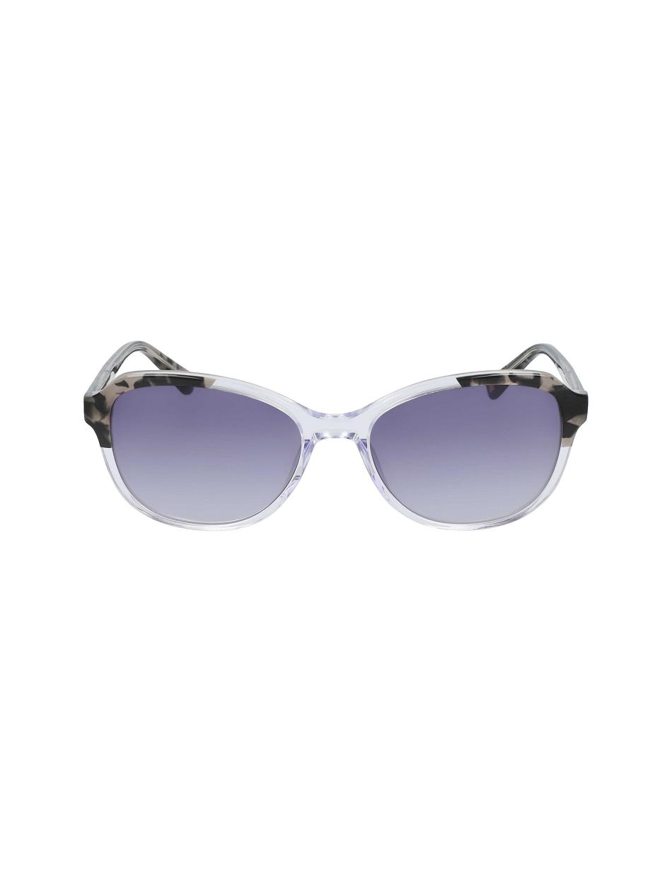 Taille étroite Anne Klein Crystal Oval Sunglasses   | VEX-6799640